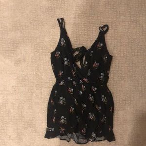 COPY - Black floral romper